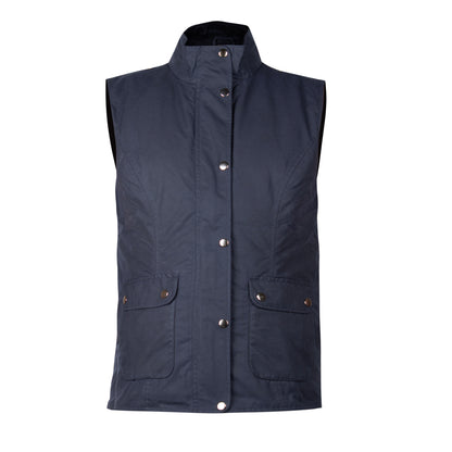 waxed cotton vest high collar waterproof durable outdoor jacket sleeveless